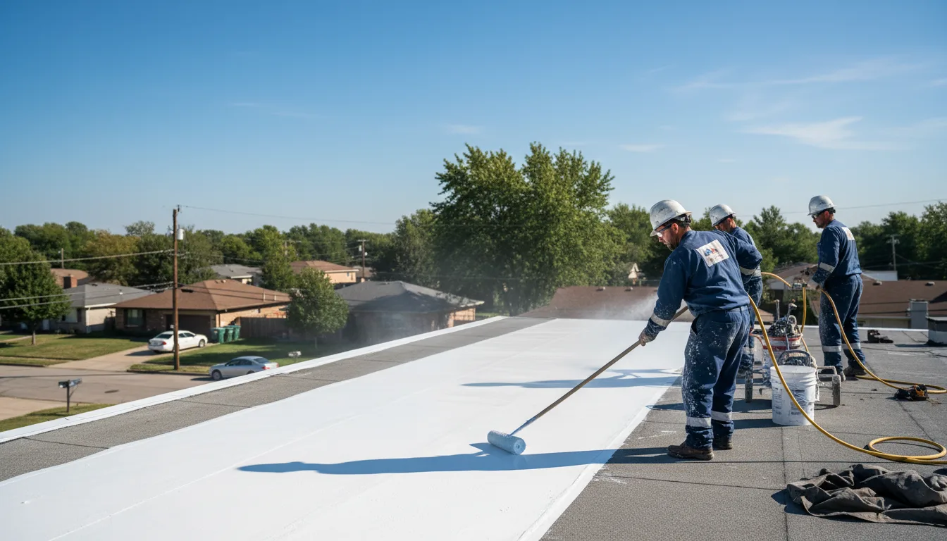 Commercial roof coating in Saint Donatus, IA near me